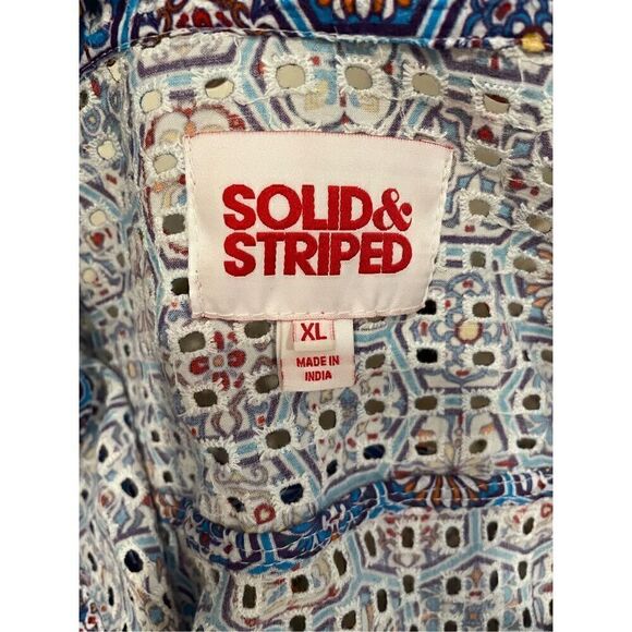 Solid & Striped The Eyelet Oxford Maxi Dress Size XL Swim Cover Up $250.00 - Picture 9 of 11